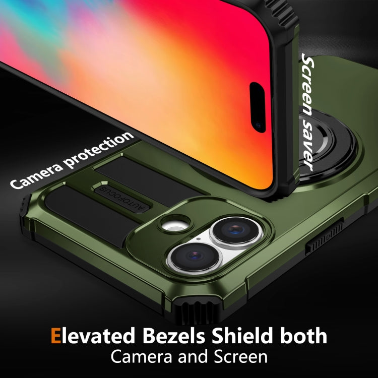 For iPhone 16 Rotating Magnetic Holder Phone Case