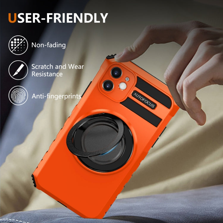 For iPhone 11 Rotating Magnetic Holder Phone Case