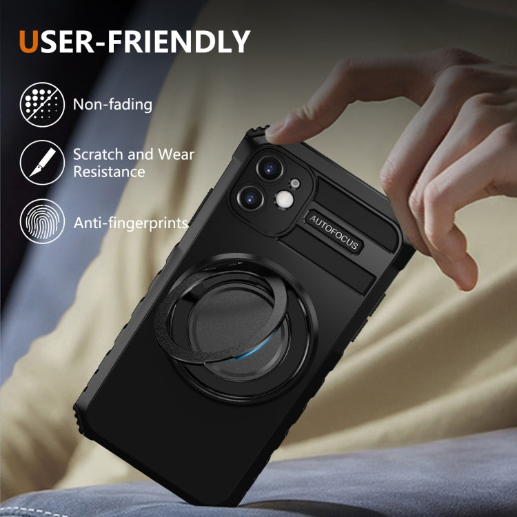 For iPhone 11 Rotating Magnetic Holder Phone Case
