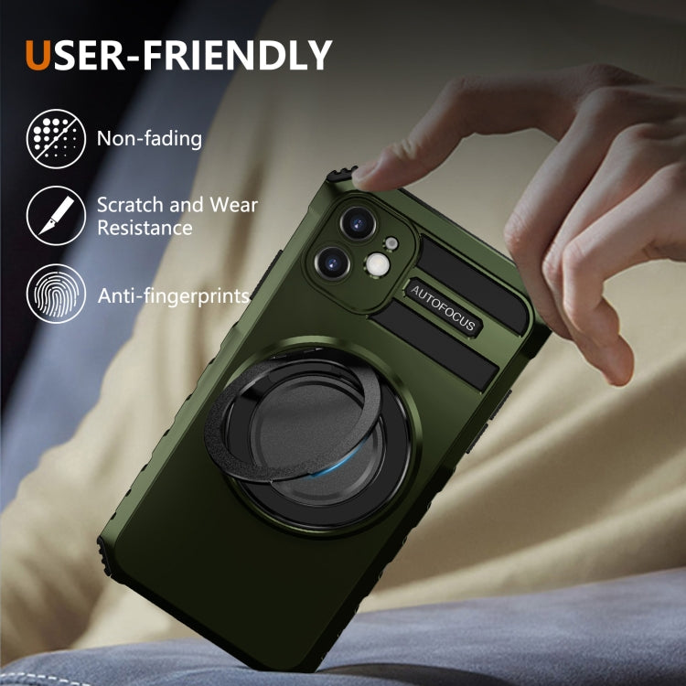 For iPhone 11 Rotating Magnetic Holder Phone Case
