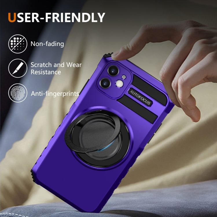 For iPhone 11 Rotating Magnetic Holder Phone Case