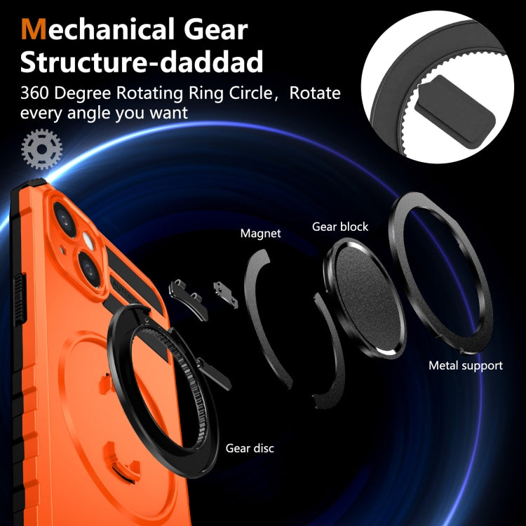 For iPhone 15 Plus Rotating Magnetic Holder Phone Case