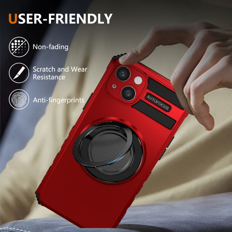 For iPhone 15 Plus Rotating Magnetic Holder Phone Case