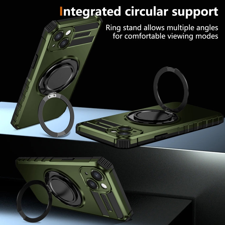 For iPhone 15 Plus Rotating Magnetic Holder Phone Case