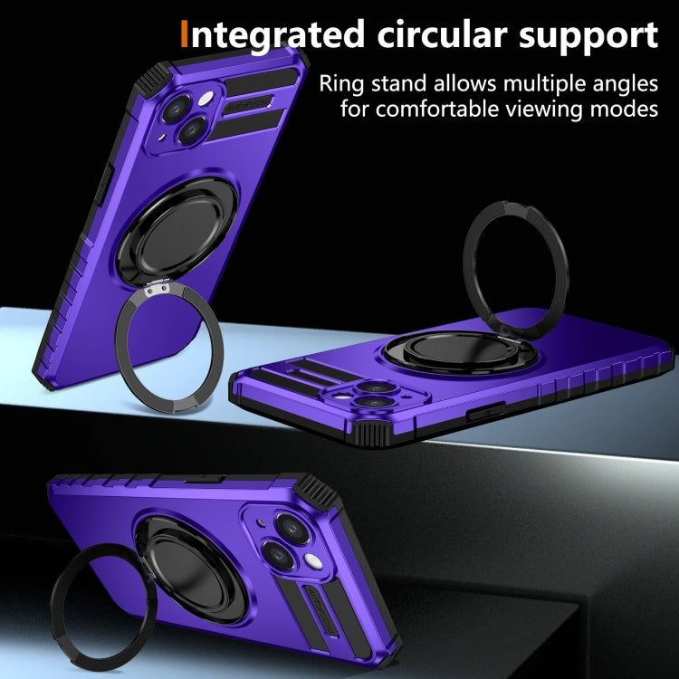 For iPhone 15 Plus Rotating Magnetic Holder Phone Case