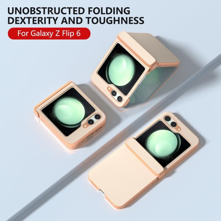 For Samsung Galaxy Z Flip6 / Flip7 FE Three Parts Skin Feel PU Leather Full Coverage Phone Case
