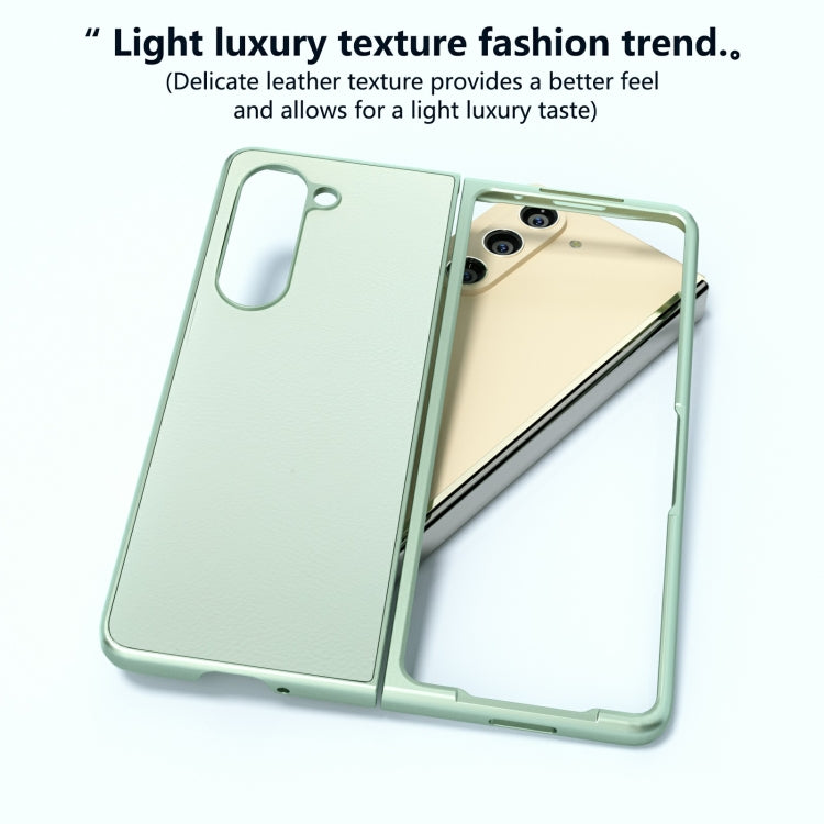 For Samsung Galaxy Z Fold6 Skin Feel PU Leather Full Coverage Phone Case