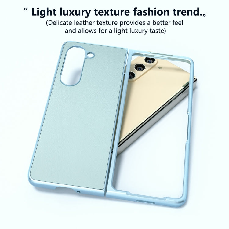 For Samsung Galaxy Z Fold6 Skin Feel PU Leather Full Coverage Phone Case