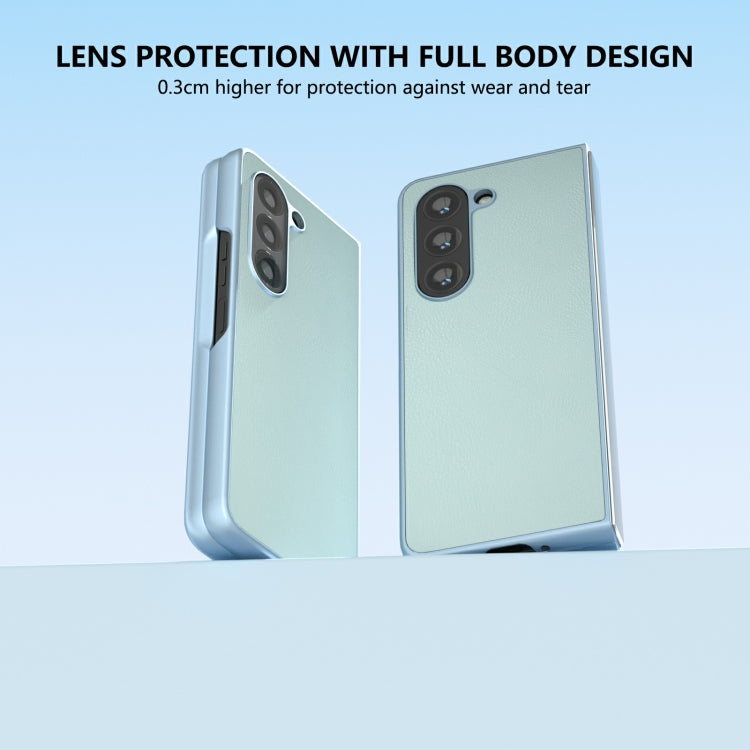 For Samsung Galaxy Z Fold6 Skin Feel PU Leather Full Coverage Phone Case