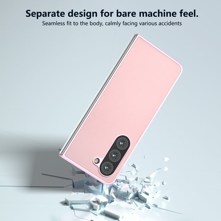 For Samsung Galaxy Z Fold6 Skin Feel PU Leather Full Coverage Phone Case