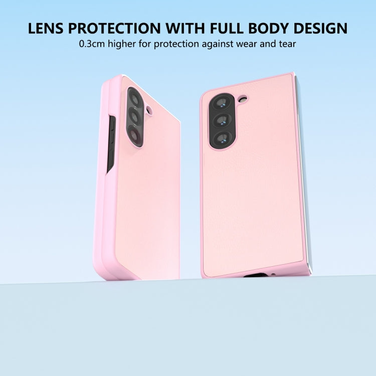 For Samsung Galaxy Z Fold6 Skin Feel PU Leather Full Coverage Phone Case