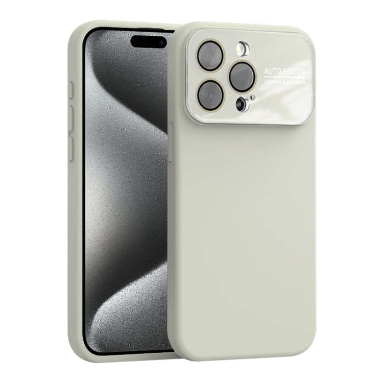 For iPhone 15 Pro Max Large Window Acrylic Lens Film + Liquid Silicone Full Coverage Phone Case