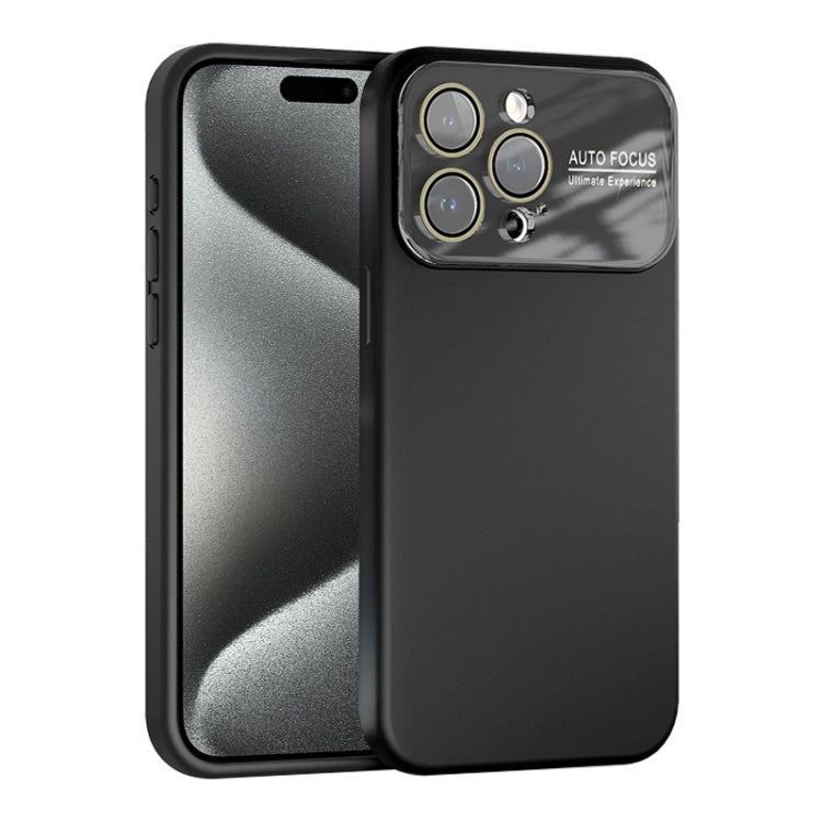 For iPhone 15 Pro Max Large Window Acrylic Lens Film + Liquid Silicone Full Coverage Phone Case
