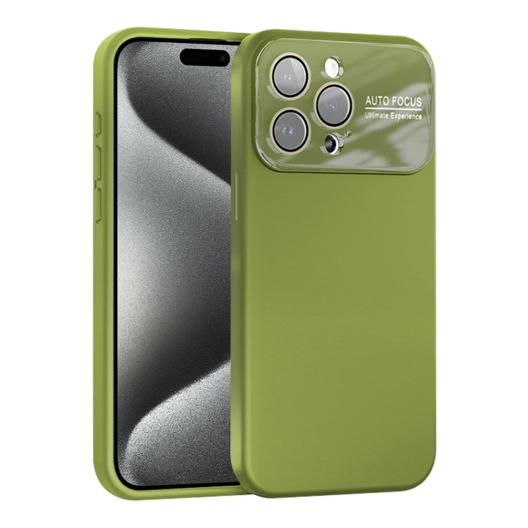 For iPhone 15 Pro Max Large Window Acrylic Lens Film + Liquid Silicone Full Coverage Phone Case
