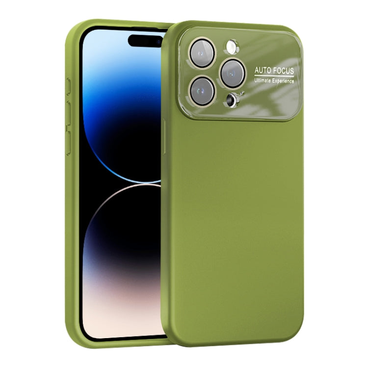 For iPhone 14 Pro Large Window Acrylic Lens Film + Liquid Silicone Full Coverage Phone Case