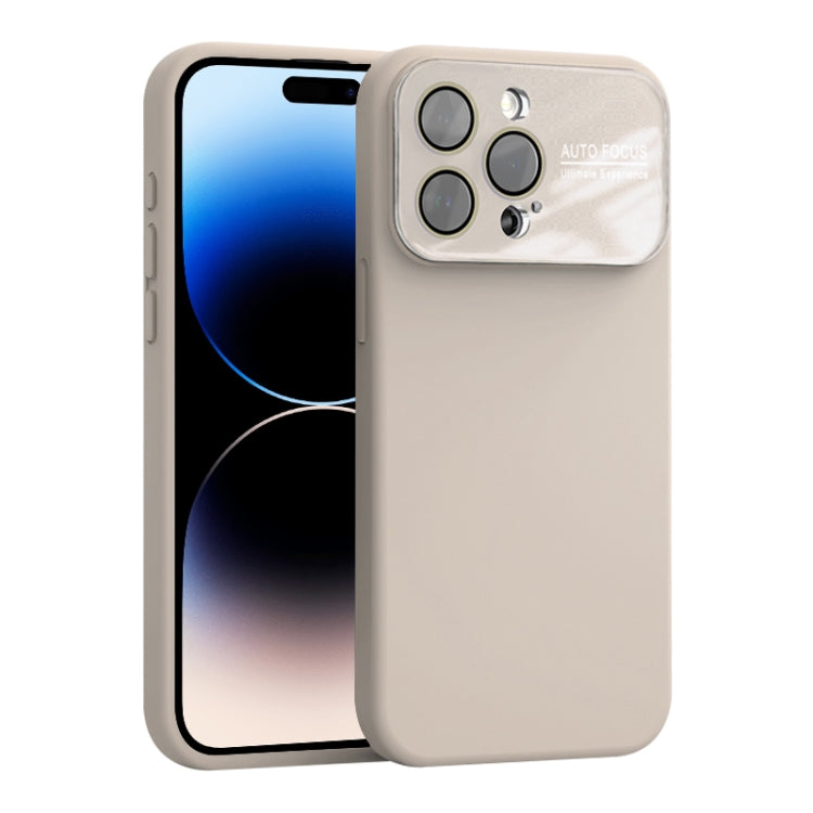 For iPhone 14 Pro Max Large Window Acrylic Lens Film + Liquid Silicone Full Coverage Phone Case