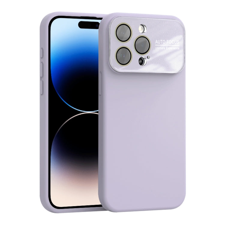 For iPhone 13 Pro Max Large Window Acrylic Lens Film + Liquid Silicone Full Coverage Phone Case