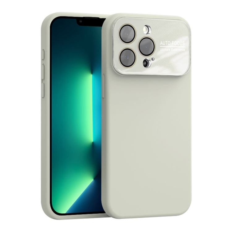 For iPhone 13 Pro Large Window Acrylic Lens Film + Liquid Silicone Full Coverage Phone Case