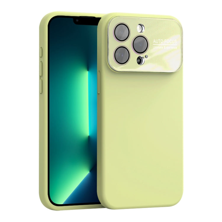 For iPhone 13 Pro Large Window Acrylic Lens Film + Liquid Silicone Full Coverage Phone Case