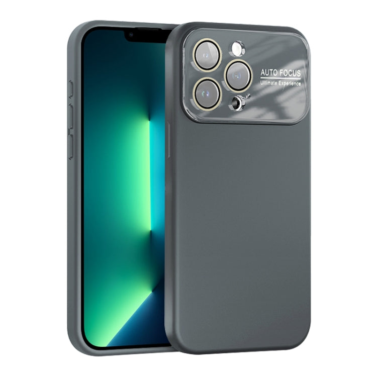 For iPhone 13 Pro Large Window Acrylic Lens Film + Liquid Silicone Full Coverage Phone Case
