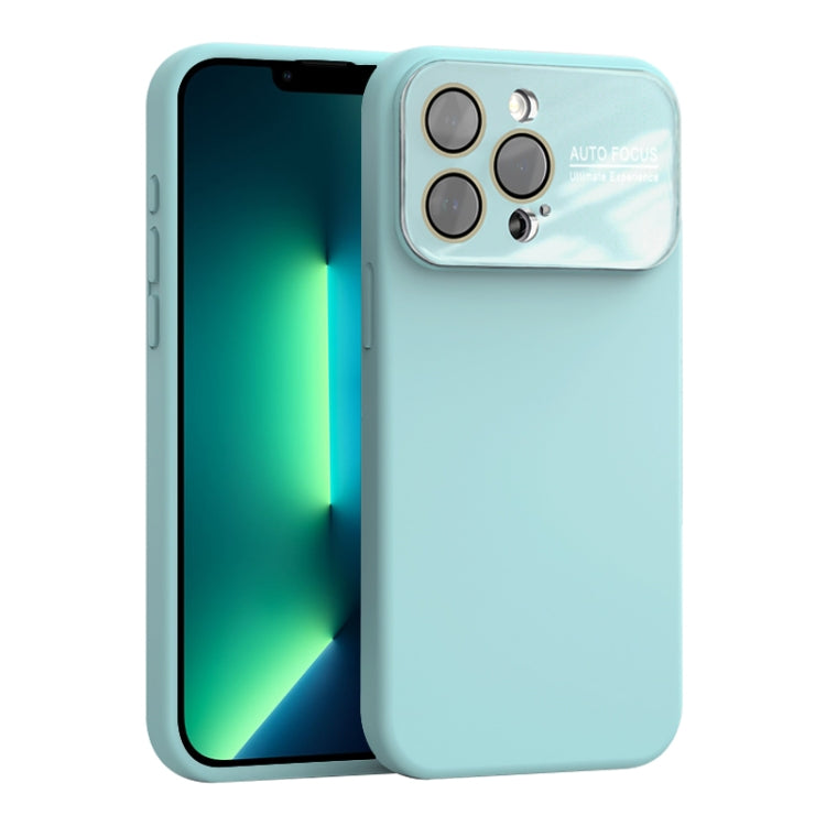 For iPhone 13 Pro Large Window Acrylic Lens Film + Liquid Silicone Full Coverage Phone Case