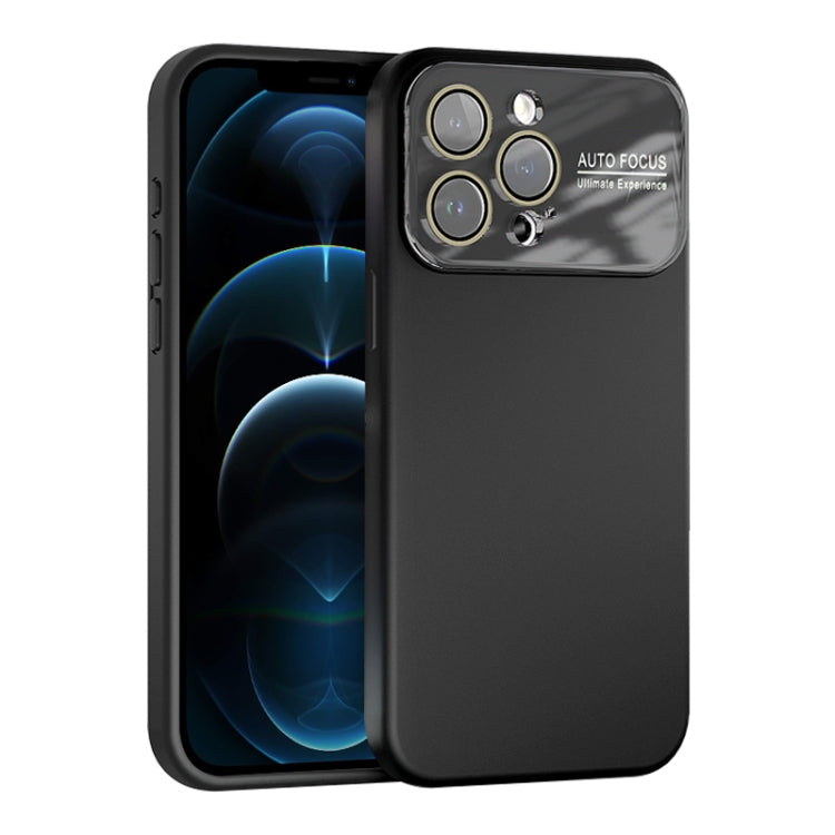 For iPhone 12 Pro Max Large Window Acrylic Lens Film + Liquid Silicone Full Coverage Phone Case