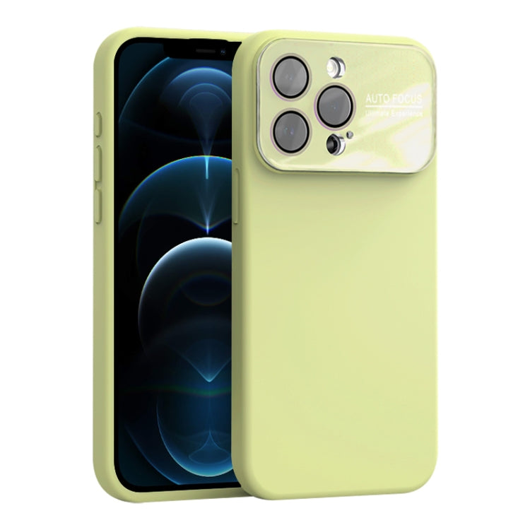 For iPhone 12 Pro Max Large Window Acrylic Lens Film + Liquid Silicone Full Coverage Phone Case