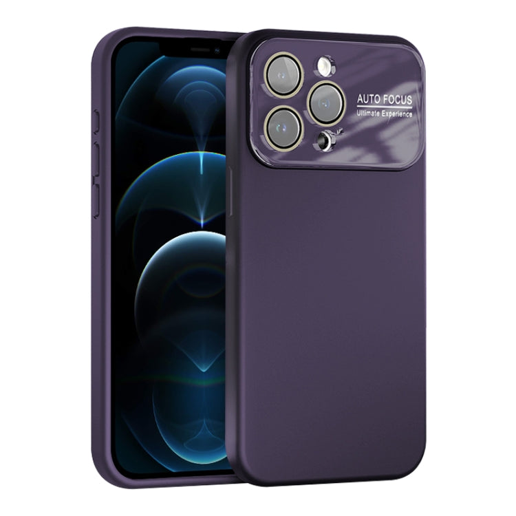 For iPhone 12 Pro Large Window Acrylic Lens Film + Liquid Silicone Full Coverage Phone Case
