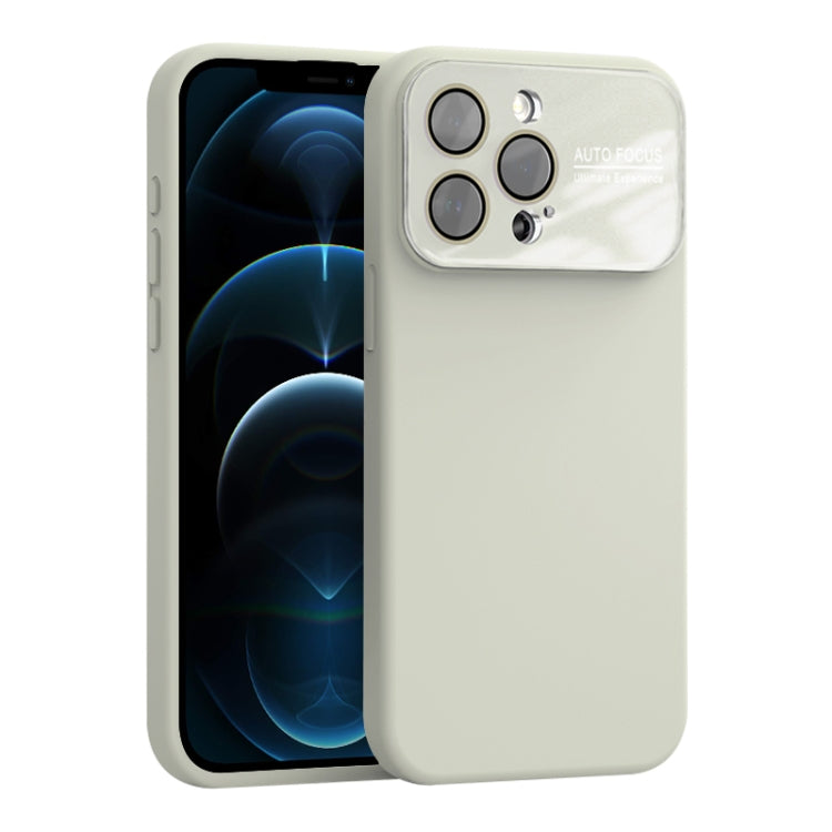 For iPhone 12 Pro Large Window Acrylic Lens Film + Liquid Silicone Full Coverage Phone Case