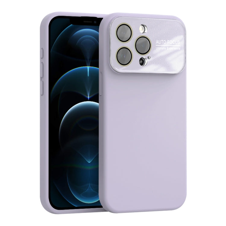 For iPhone 12 Pro Large Window Acrylic Lens Film + Liquid Silicone Full Coverage Phone Case