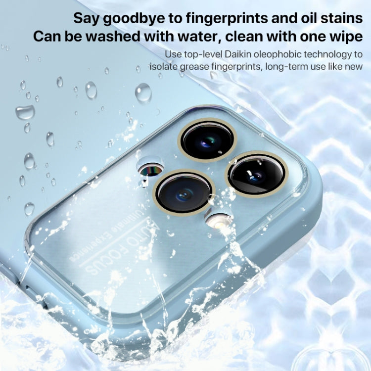 For iPhone 15 Plus Large Window Acrylic Lens Film + Liquid Silicone Full Coverage Phone Case