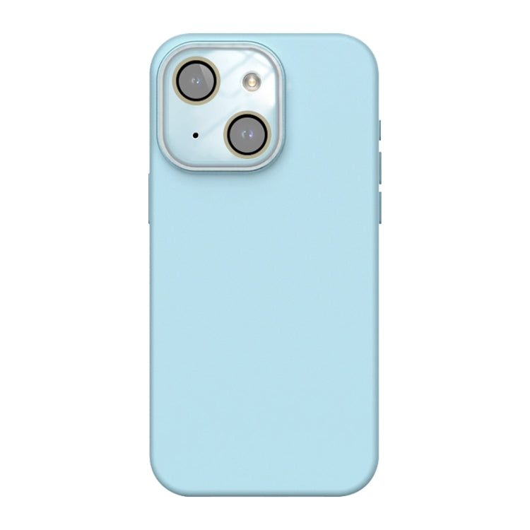 For iPhone 14 Acrylic Lens Film + Liquid Silicone Full Coverage Phone Case