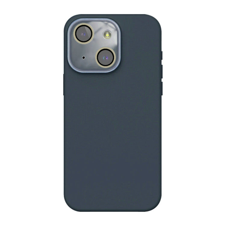 For iPhone 13 Acrylic Lens Film + Liquid Silicone Full Coverage Phone Case