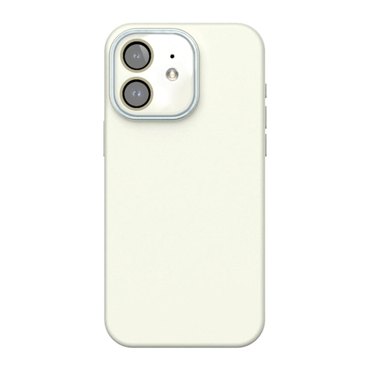 For iPhone 12 Acrylic Lens Film + Liquid Silicone Full Coverage Phone Case