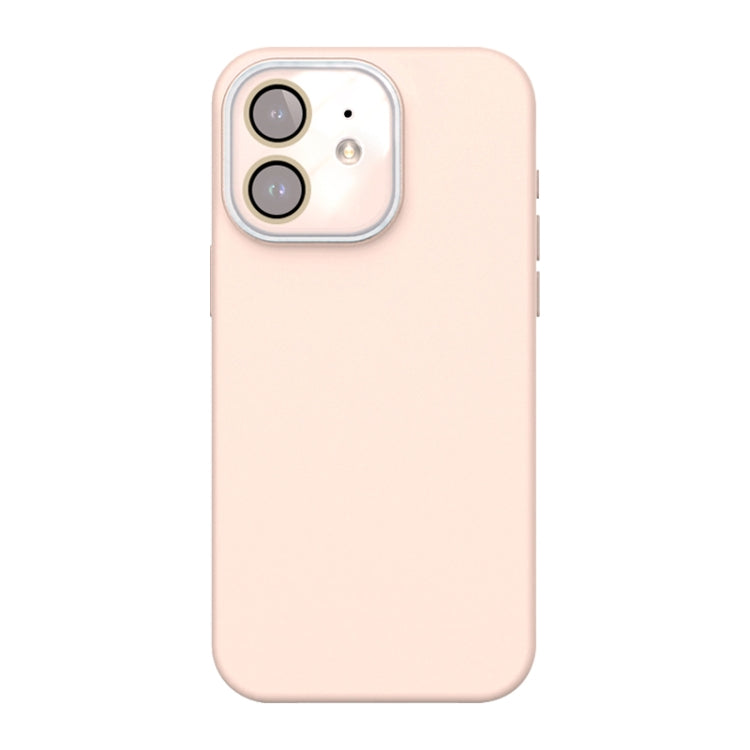 For iPhone 12 Acrylic Lens Film + Liquid Silicone Full Coverage Phone Case