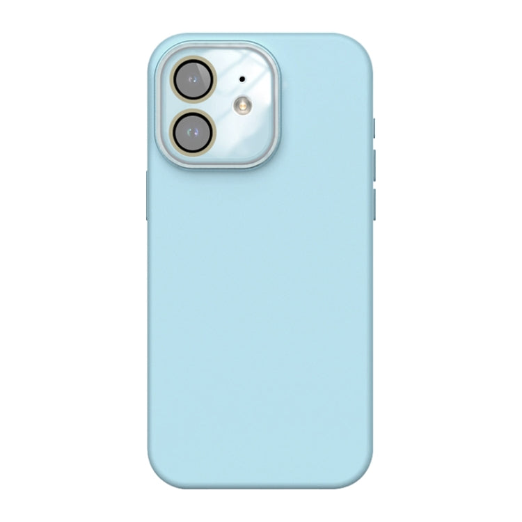 For iPhone 12 Acrylic Lens Film + Liquid Silicone Full Coverage Phone Case