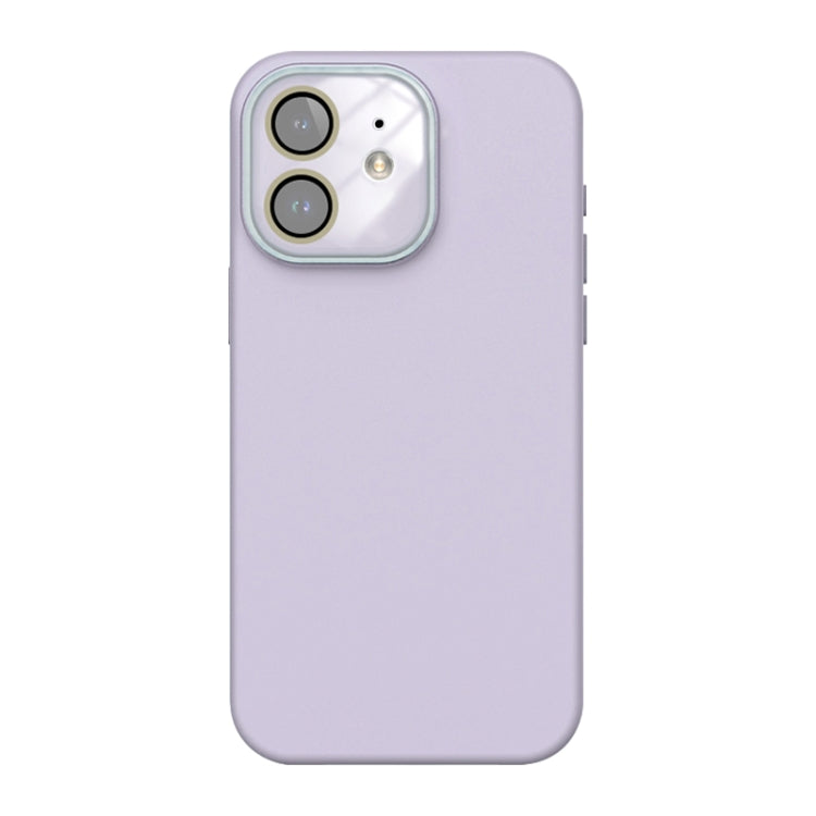 For iPhone 12 Acrylic Lens Film + Liquid Silicone Full Coverage Phone Case