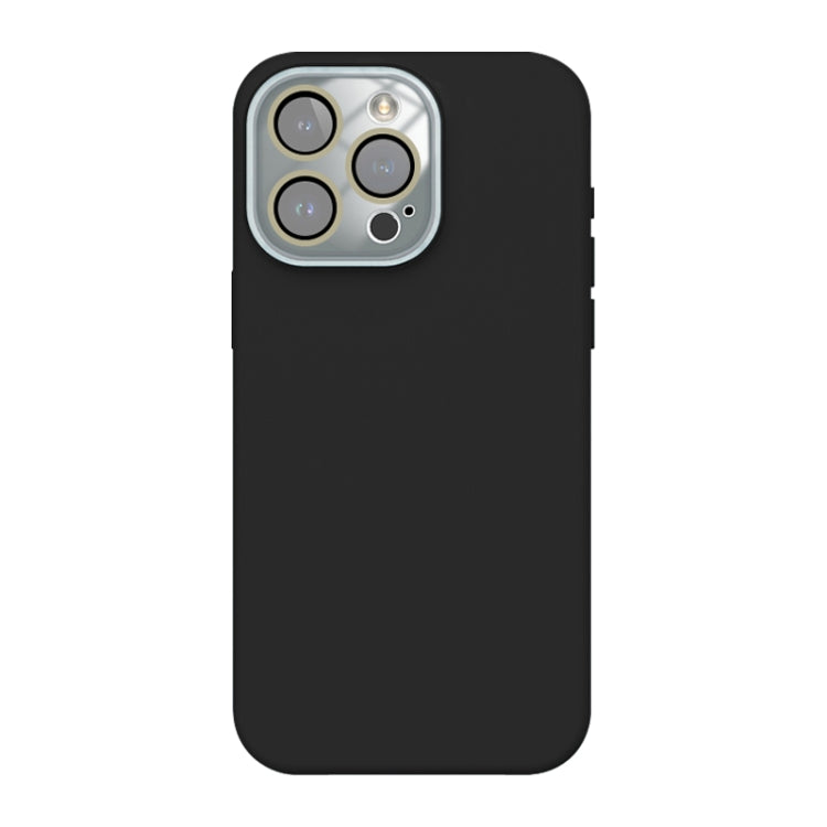 For iPhone 12 Pro Acrylic Lens Film + Liquid Silicone Full Coverage Phone Case