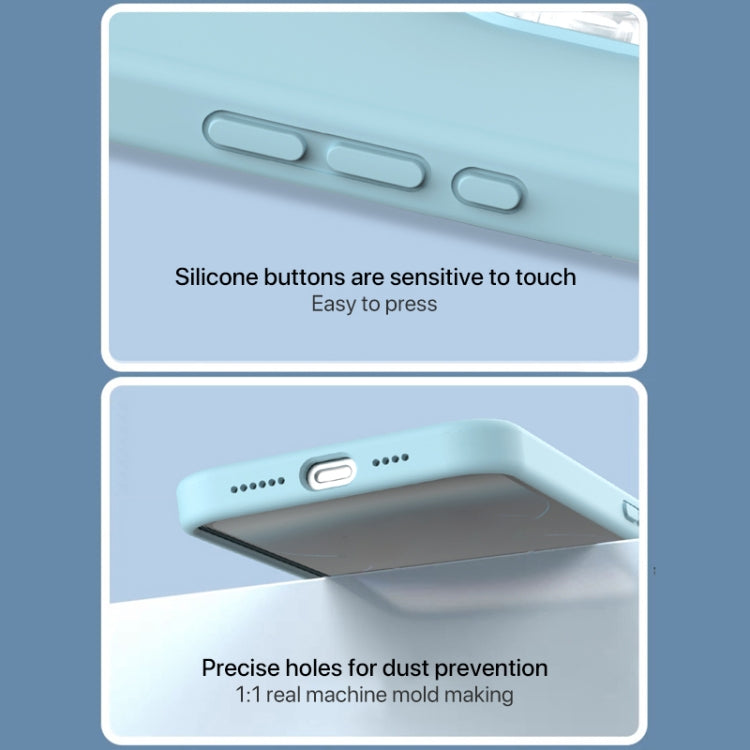 For iPhone 15 Pro Acrylic Lens Film + Liquid Silicone Full Coverage Phone Case