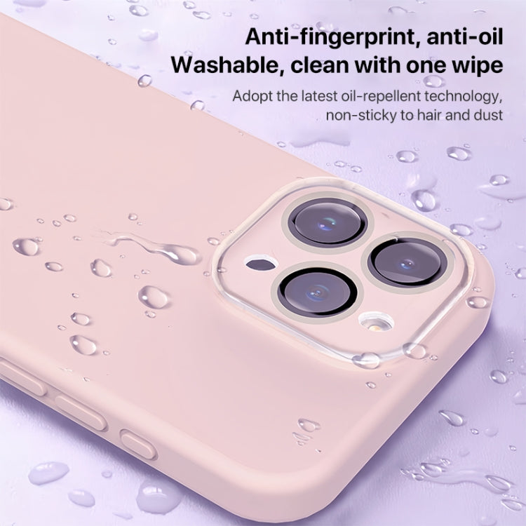 For iPhone 15 Pro Acrylic Lens Film + Liquid Silicone Full Coverage Phone Case