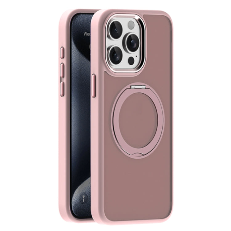 For iPhone 15 Pro Max Skin Feel Frosted MagSafe Magnetic Holder Phone Case