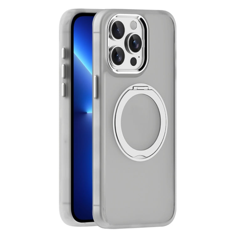 For iPhone 13 Pro Max Skin Feel Frosted MagSafe Magnetic Holder Phone Case
