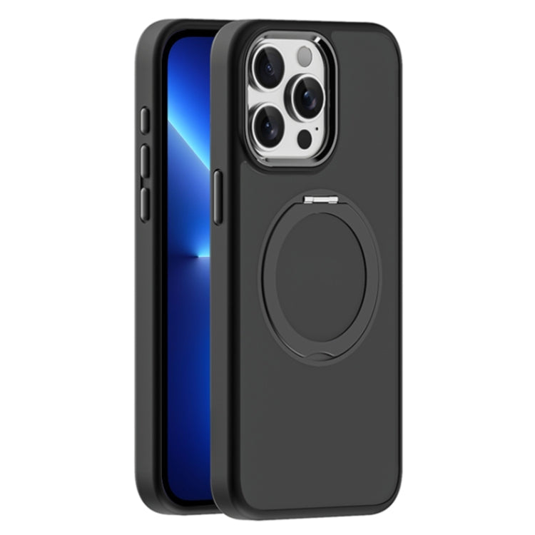 For iPhone 13 Pro Max Skin Feel Frosted MagSafe Magnetic Holder Phone Case