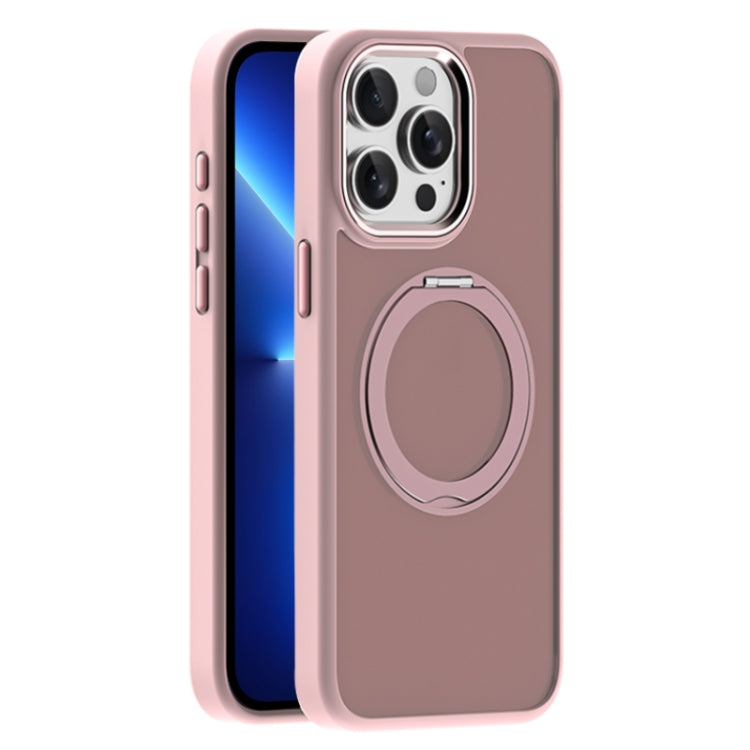 For iPhone 13 Pro Skin Feel Frosted MagSafe Magnetic Holder Phone Case