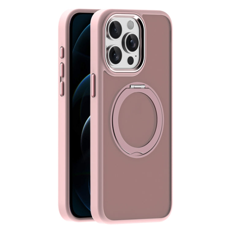 For iPhone 12 Pro Skin Feel Frosted MagSafe Magnetic Holder Phone Case
