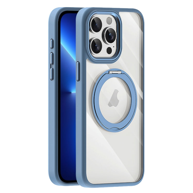 For iPhone 13 Pro Max Transparent MagSafe Magnetic Holder Phone Case