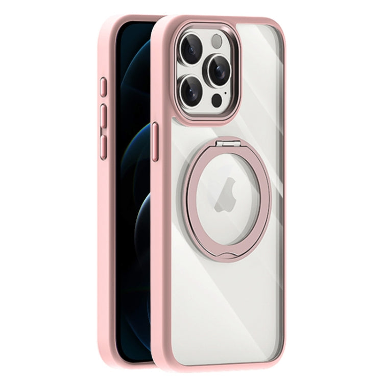 For iPhone 12 Pro Max Transparent MagSafe Magnetic Holder Phone Case
