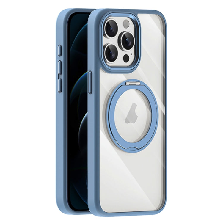 For iPhone 12 Pro Max Transparent MagSafe Magnetic Holder Phone Case