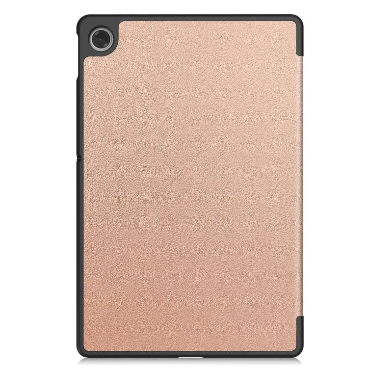 For Lenovo Tab 10.1 2025 / K10 2nd / S10 Custer Texture 3-Fold Holder Leather Smart Tablet Case