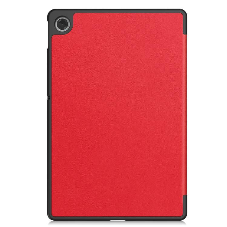 For Lenovo Tab 10.1 2025 / K10 2nd / S10 Custer Texture 3-Fold Holder Leather Smart Tablet Case